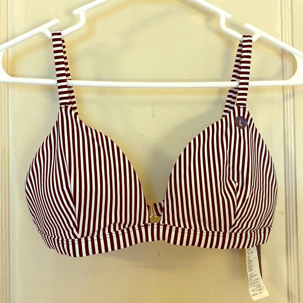 Hollister Striped Bikini Top